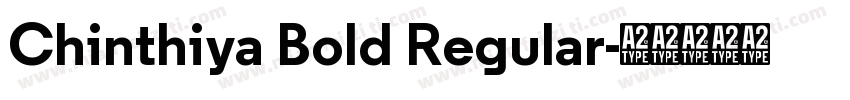 Chinthiya Bold Regular字体转换